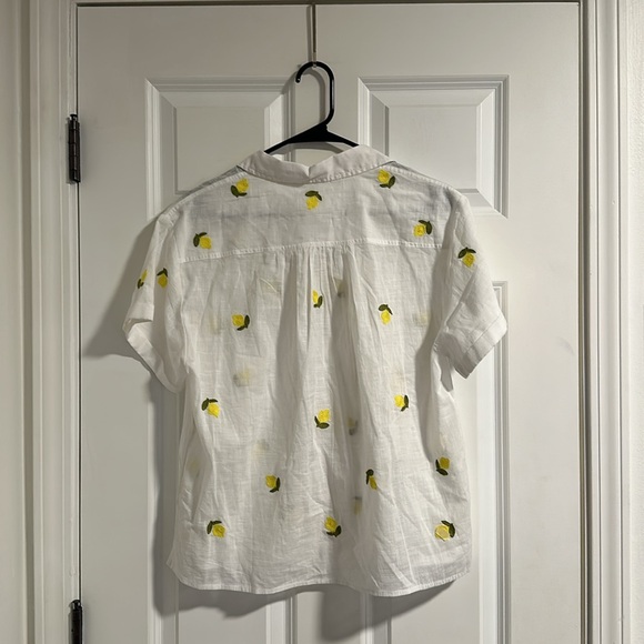 Maeve Anthropologie Embroidered Lemon Blouse size S - Picture 9 of 9